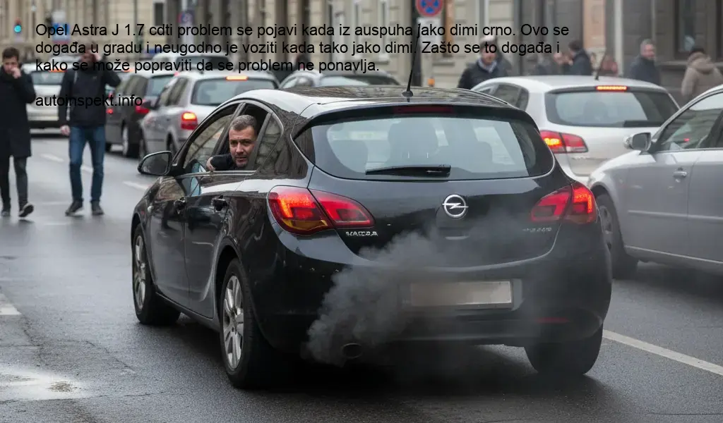 Crni dim iz ispuha Opel Astre J 1.7 CDTI: Sve što trebate znati o uzrocima i rješenjima